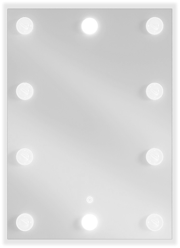 Mexen Dona megvilágított fürdőszobai tükör 50 x 70 cm, LED 6000K, anti-pára - 9818-050-070-611-00