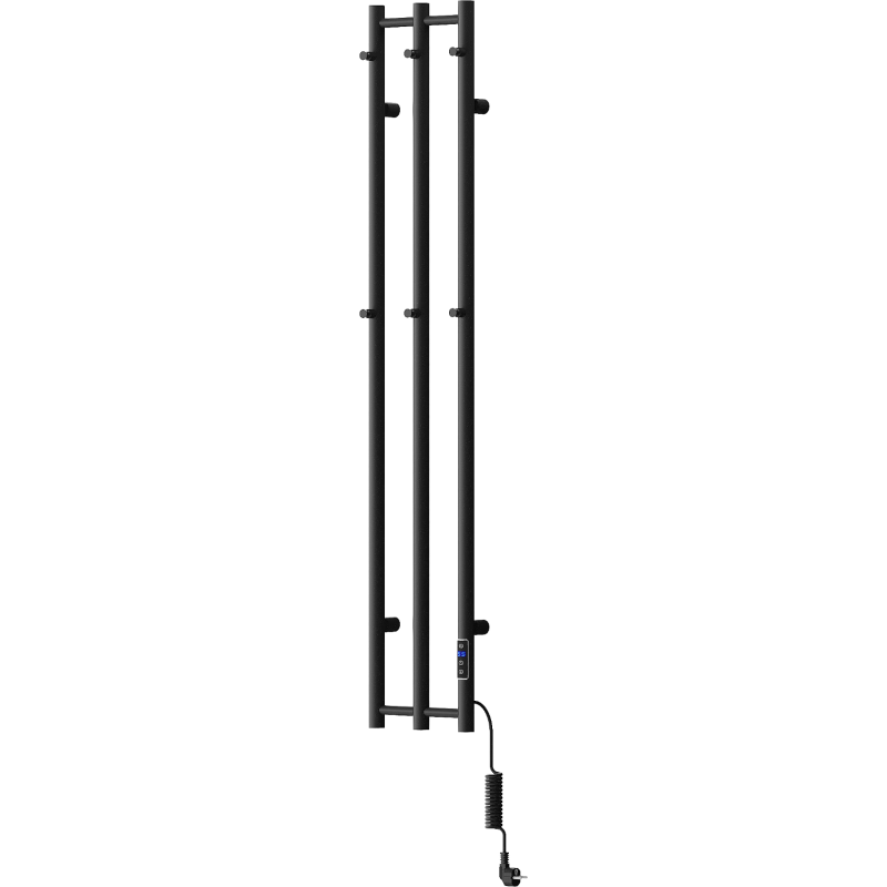 Mexen Pino elektromos törölközőtartós radiátor 1405 x 242 mm, 200 W, fekete - W301-1405-242-00-70