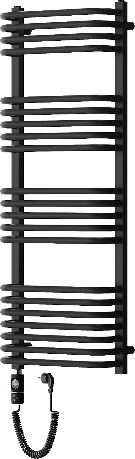 Mexen Apollo elektromos radiátor 1210 x 450 mm, 600 W, fekete - W117-1210-450-2600-70