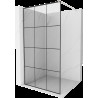 Mexen Kioto Walk-in zuhanyfal 110 x 200 cm, fekete minta 8 mm, fényezett nikkel - 800-110-101-97-77