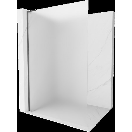 Mexen Kioto L Walk-in zuhanyfal 110 x 200 cm, frosted, gun gray v brushed - 800-110-103-66-30