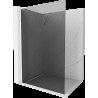 Mexen Kioto L Walk-in zuhanyfal 70 x 200 cm, grafit, fehér - 800-070-103-20-40