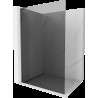 Mexen Kioto L Walk-in zuhanyfal 90 x 200 cm, grafit, gun gray fémes - 800-090-103-66-40