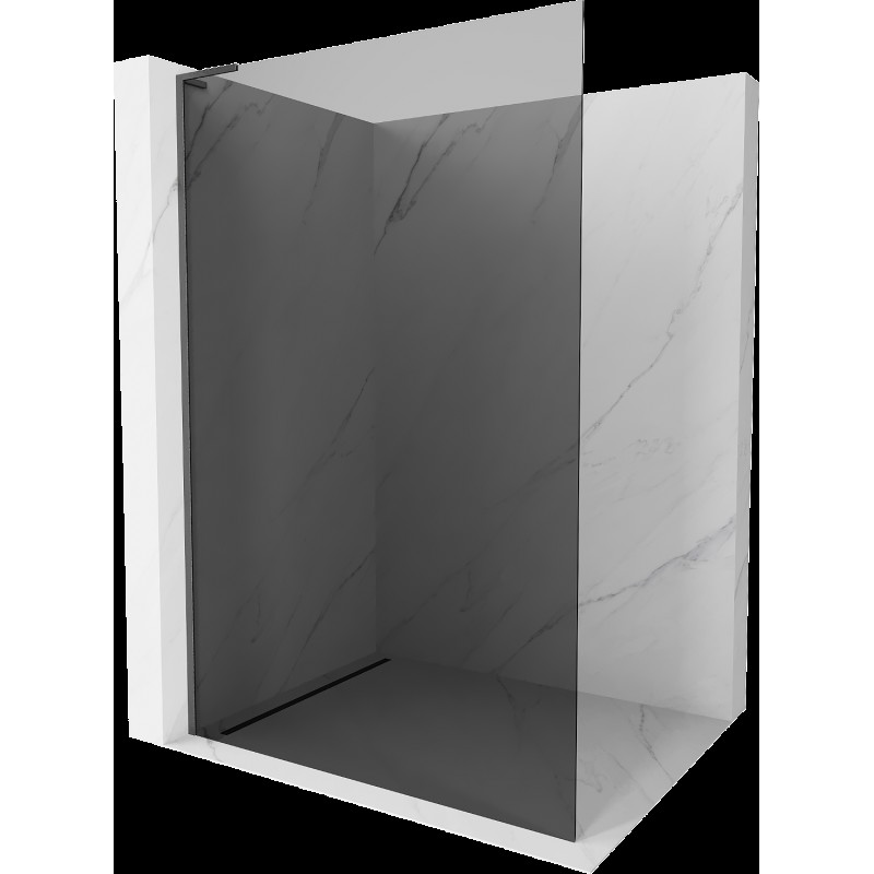 Mexen Kioto L Walk-in zuhanyfal 120 x 200 cm, grafit, gun grey kefélt - 800-120-103-66-40