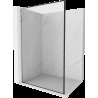 Mexen Kioto L Walk-in zuhanyfal 120 x 200 cm, fekete minta, króm - 800-120-103-01-70