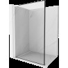 Mexen Kioto L Walk-in zuhanyfal 90 x 200 cm, fekete minta, fehér - 800-090-103-20-70