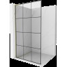 Mexen Kioto L Walk-in zuhanyfal 100 x 200 cm, fekete minta, arany - 800-100-103-50-77