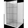 Mexen Kioto L Walk-in zuhanyfal 110 x 200 cm, fekete minta, kefélt nikkel - 800-110-103-97-77