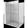 Mexen Kioto L Walk-in zuhanyfal 70 x 200 cm, fekete minta, króm - 800-070-103-01-78