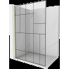 Mexen Kioto L zuhanyfal Walk-in 110 x 200 cm, fekete minta, arany kefélt - 800-110-103-55-78