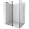 Mexen Kioto Walk-in zuhanyfal 150 x 120 cm, fekete minta, fehér - 800-150-202-20-70-120