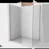 Mexen Kioto Walk-in zuhanyfal 160 x 105 cm, áttetsző, rózsaarany - 800-160-202-60-00-105