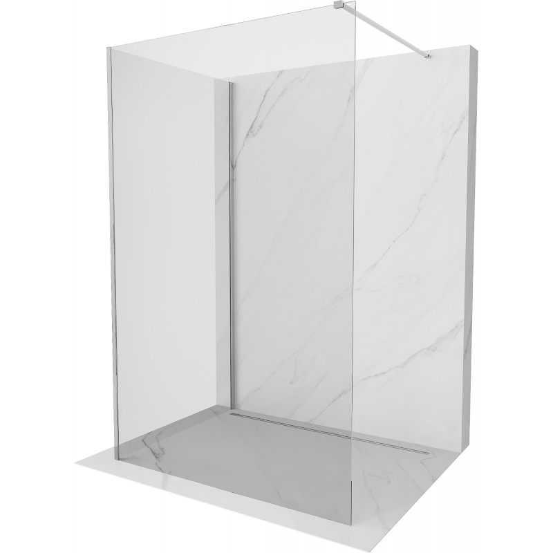 Mexen Kioto Walk-in zuhanyfal 135 x 80 cm, átlátszó, króm - 800-135-212-01-00-080