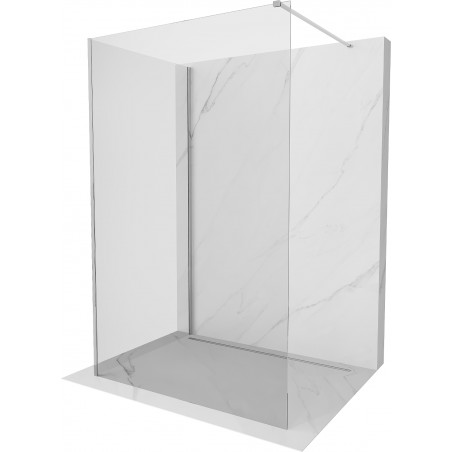 Mexen Kioto Walk-in zuhanyfal 130 x 85 cm, áttetsző, króm - 800-130-212-01-00-085