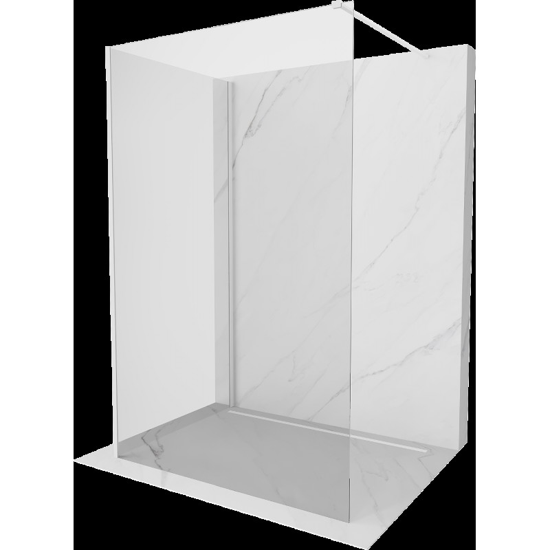 Mexen Kioto Walk-in zuhanyfal 130 x 115 cm, átlátszó, fehér - 800-130-212-20-00-115