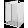 Mexen Kioto Walk-in zuhanyfal 110 x 90 cm, fekete minta, fehér - 800-110-212-20-70-090