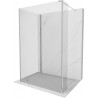 Mexen Kioto Walk-in zuhanyfal 130 x 75 x 30 cm, áttetsző, króm - 800-130-075-221-01-00-030