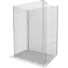 Mexen Kioto Walk-in zuhanyfal 135 x 80 x 30 cm, átlátszó, króm - 800-135-080-221-01-00-030