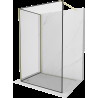 Mexen Kioto Walk-in zuhanyfal 110 x 70 cm, fekete mintás, arany kefélt - 800-110-212-55-70-070