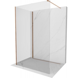 Mexen Kioto Walk-in zuhanyfal 140 x 95 cm, átlátszó, rózsás arany - 800-140-212-60-00-095