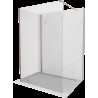 Mexen Kioto Walk-in zuhanyfal 120 x 80 cm, áttetsző, kefélt réz - 800-120-212-65-00-080