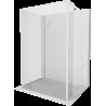 Mexen Kioto Walk-in zuhanyfal 125 x 95 x 40 cm, átlátszó, fehér - 800-125-095-221-20-00-040