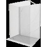 Mexen Kioto Walk-in zuhanyfal 100 x 75 cm, átlátszó, kefélt nikkel - 800-100-212-97-00-075