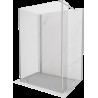 Mexen Kioto zuhanyfal Walk-in 125 x 90 x 30 cm, átlátszó, kefélt nikkel - 800-125-090-221-97-00-030