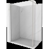 Mexen Kioto Walk-in zuhanyfal 135 x 30 cm, átlátszó, kefélt nikkel - 800-135-212-97-00-030