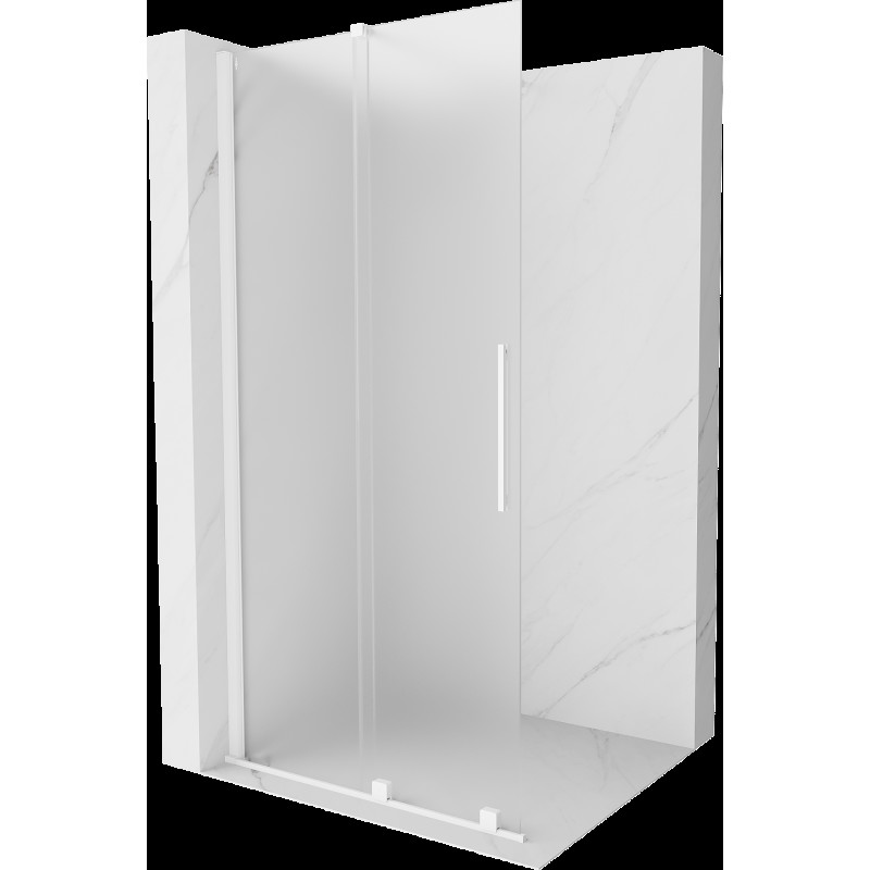 Mexen Velar walk-in zuhanyfal 85 x 200 cm, matt 8 mm, fehér - 871-085-000-33-20