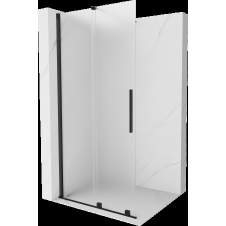 Mexen Velar toló zuhanyfal Walk-in 75 x 200 cm, frottír üveg 8 mm, fekete - 871-075-000-33-70