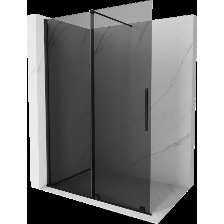 Mexen Velar toló zuhanyfal Walk-in 130 x 200 cm, grafit 8 mm, fekete - 871-130-000-43-70