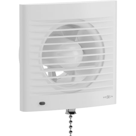 Mexen EXS 100 fürdőszobai ventilátor, zsinóros kapcsoló, fehér - W9604-100K-00