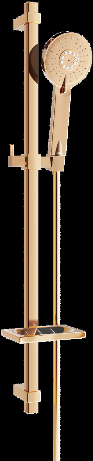 Mexen DQ40 sínes zuhany szett, Rózsaszín-arany - 785404581-60