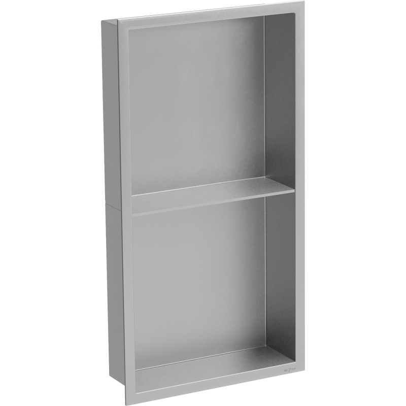 Mexen X-Wall-R fürdőszoba süllyesztett polc kerettel és polccal 60 x 30 cm, inox - 1910603010S