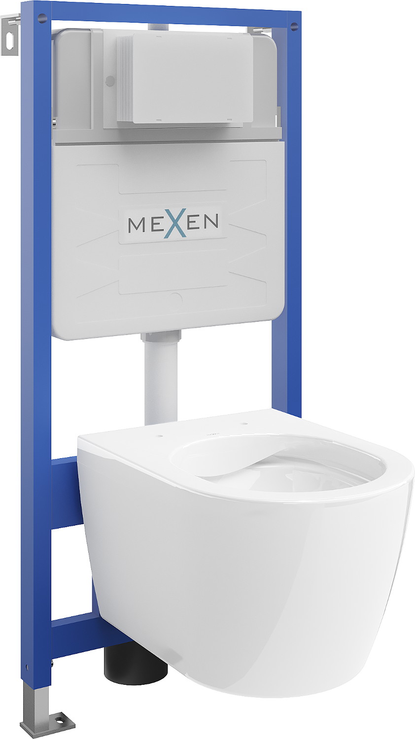 Mexen beépíthető Felix Slim WC váz WC csészével Carmen, Fehér - 6103388XX00