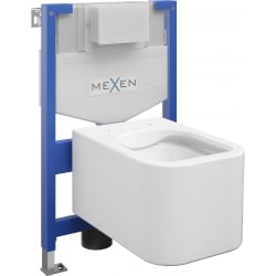 Mexen beépíthető Felix XS-F WC váz WC csészével Elis, Fehér - 6803391XX00