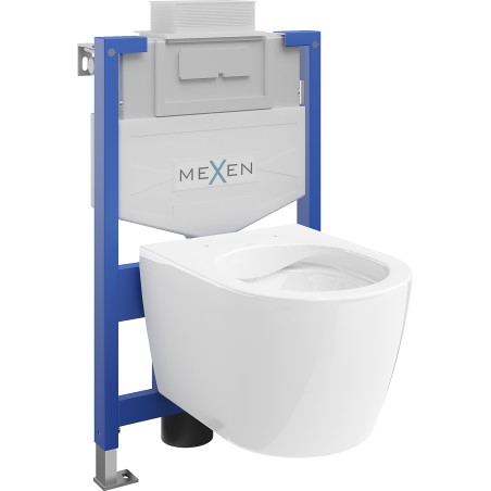 Mexen beépíthető Felix XS-U WC váz WC csészével Carmen, Fehér - 6853388XX00