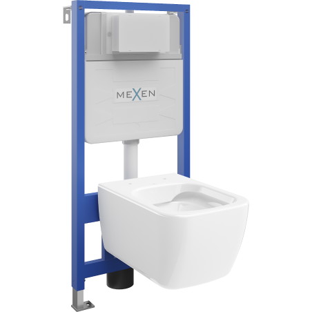 Mexen beépíthető Felix Slim WC váz WC csészével Stella, Fehér - 6103368XX00