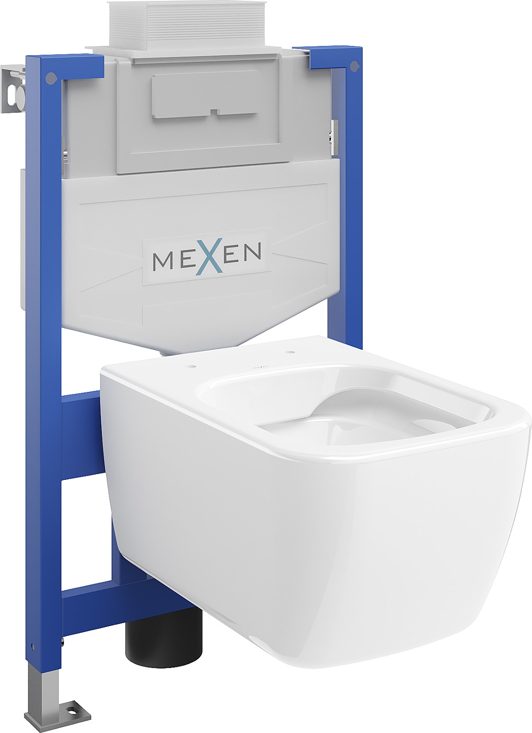 Mexen beépíthető Felix XS-U WC váz WC csészével Stella, Fehér - 6853368XX00