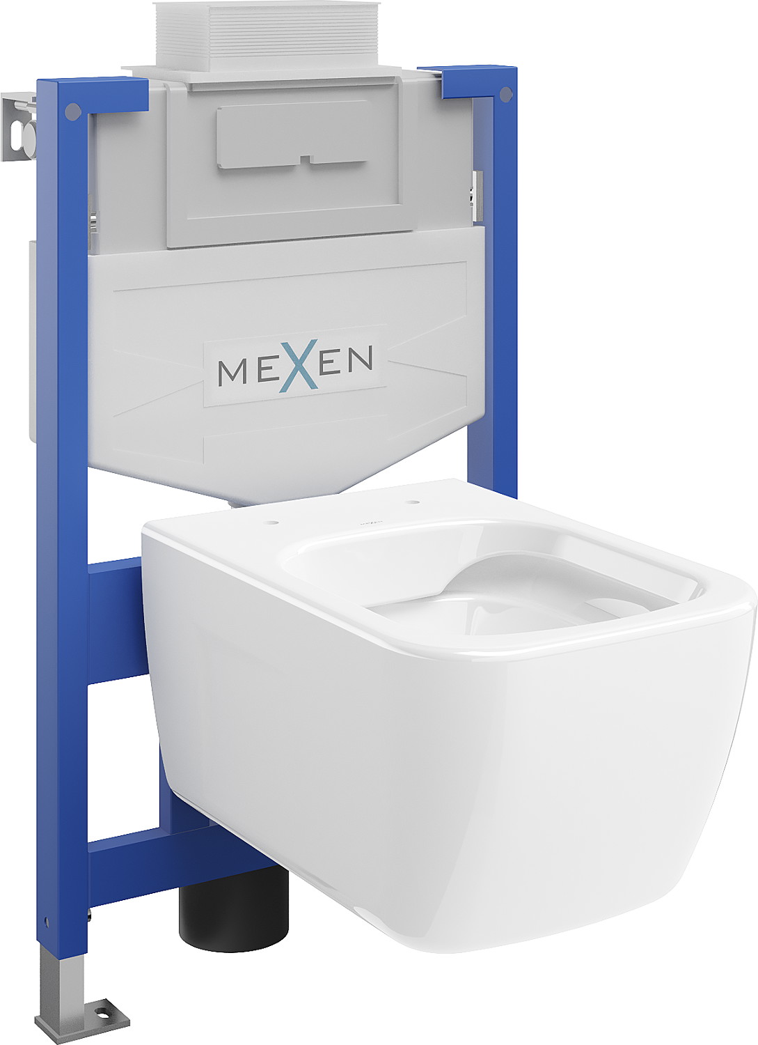 Mexen beépíthető Felix XS-U WC váz WC csészével Margo, Fehér - 6853342XX00