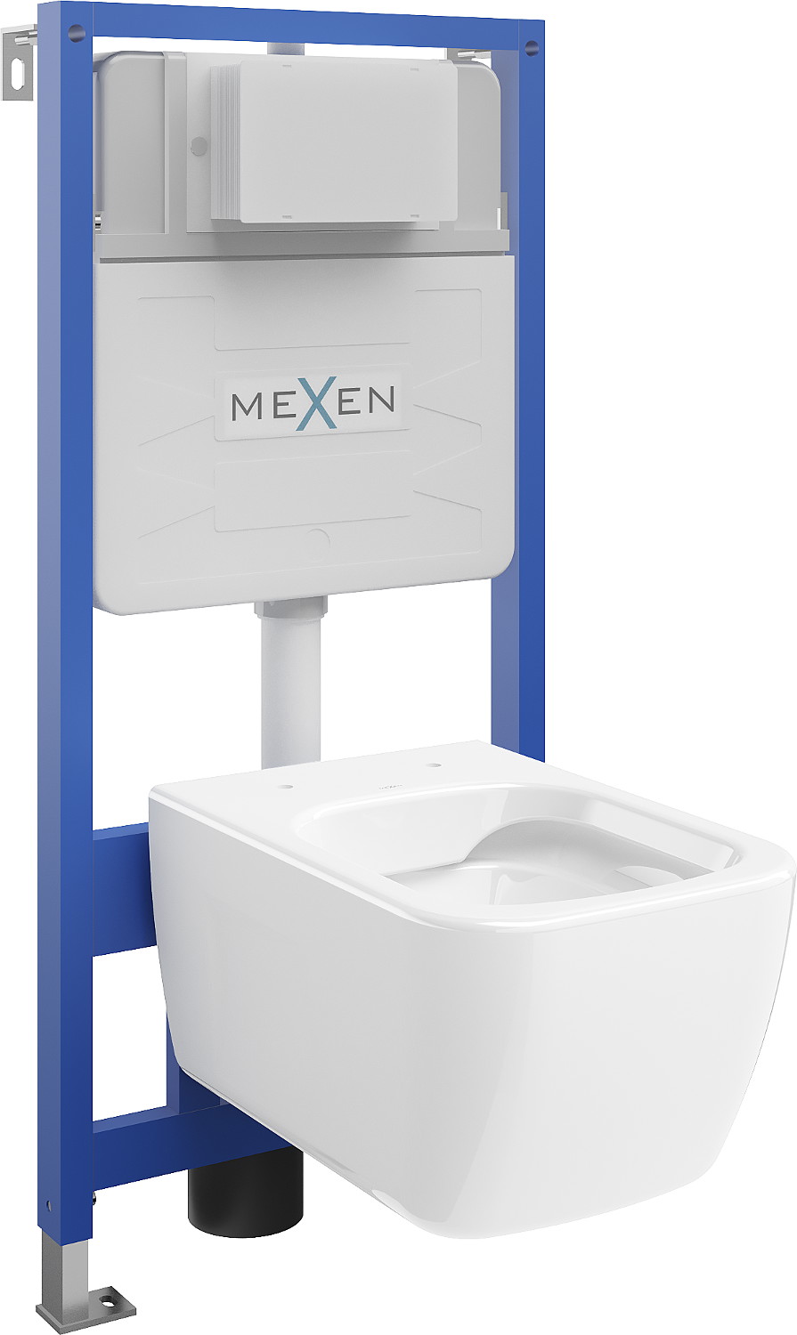 Mexen beépíthető Felix Slim WC váz WC csészével Margo, Fehér - 6103342XX00